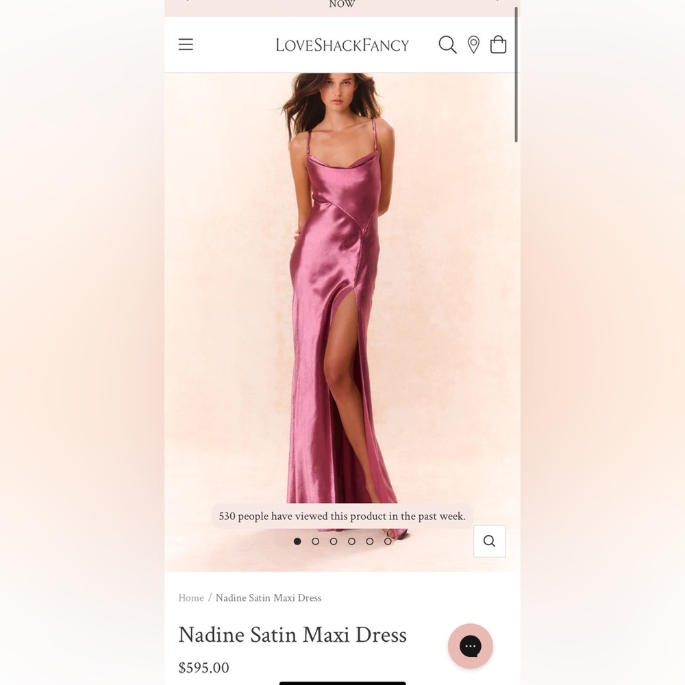 LoveShackFancy Pink Maxi